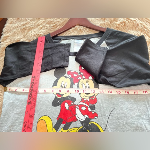 New Disney T-Shirt Mickey & Minnie Mouse Port & Company Black/Gray Color Size M. - Picture 8 of 12